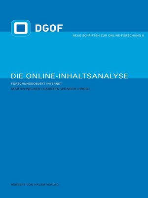 cover image of Die Online-Inhaltsanalyse